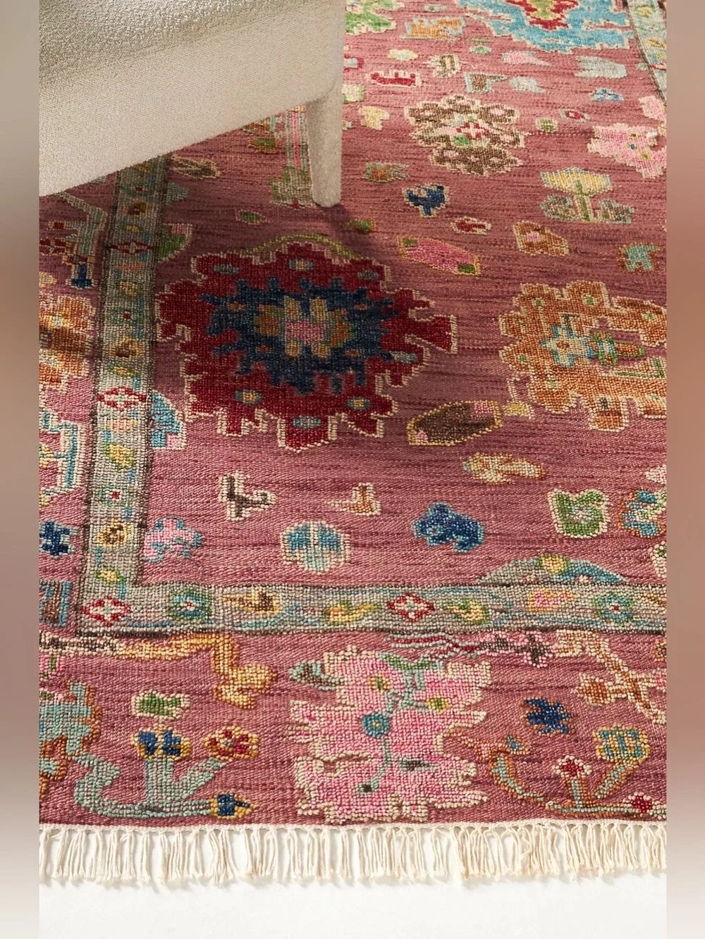 Anthropologie Perry Wool Hand-Knotted Persian-Inspired Rug 3 x 5